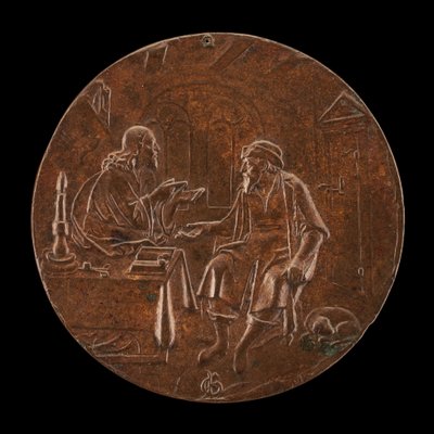基督和尼科德摩斯，约1550年。 作者 PG大师