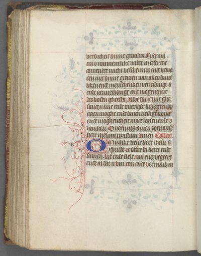 乌得勒支小时使用手册：下。 157v，文字，c。 1460-1465。 作者 Gijsbrecht van Brederode的大师