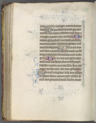 乌得勒支小时使用手册：下。 174v，文字，c。 1460-1465。 作者 Gijsbrecht van Brederode的大师