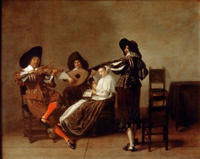 音乐之夜》，17世纪初。   作者 Master of Haarlem
