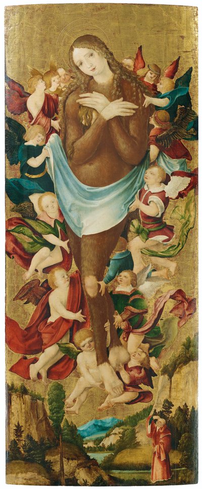 德语：Erhebung der Maria Magdalena 抹大拉的升天 作者 梅斯基希大师