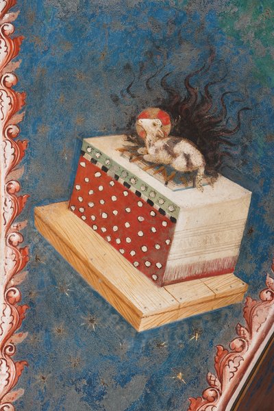 “神秘的羔羊”，为救赎人类而牺牲的象征，c.1420（壁画） 作者 维尼奥拉大师