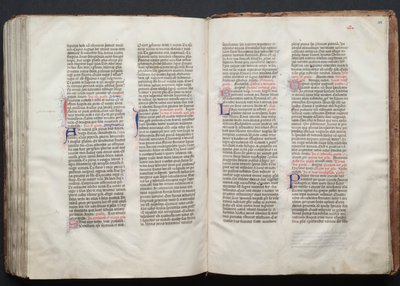 哥达弥撒曲》（The Gotha Missal）。Fol.155v，文本，约1375年。 作者 Boqueteaux大师