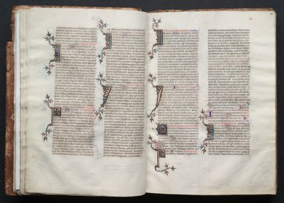 哥达弥撒曲》（The Gotha Missal）。Fol.23r, Text, c. 1375. 作者 Boqueteaux大师