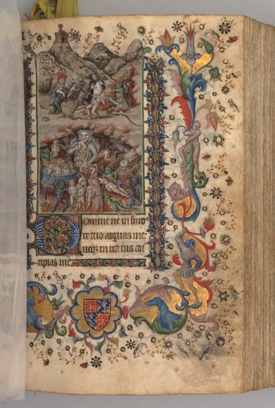 纳瓦拉国王（1361-1425）贵族查尔斯（Charles the Noble）的时间： 101r，文字，c。 1405。 作者 布鲁塞尔缩写和助理的硕士