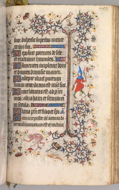 纳瓦拉国王（1361-1425）贵族查尔斯（Charles the Noble）的时间： 196r，文字，c。 1405。 作者 布鲁塞尔缩写和助理的硕士