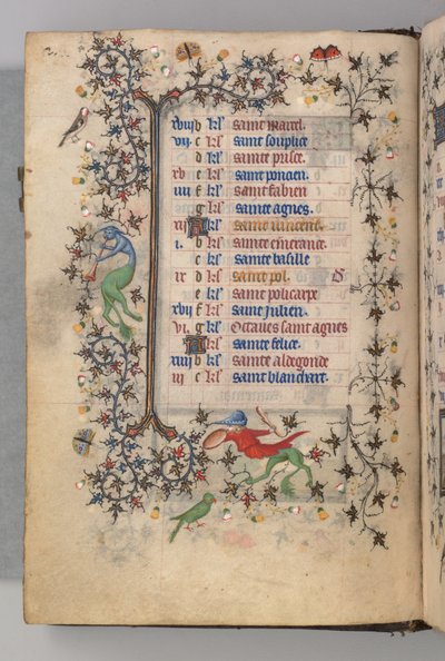 纳瓦拉国王（1361-1425）贵族查尔斯（Charles the Noble）的时间： 1月1日，c。 1405。 作者 布鲁塞尔缩写和助理的硕士