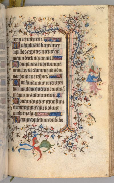 纳瓦拉国王（1361-1425）贵族查尔斯（Charles the Noble）的时间： 232r，文字，c。 1405。 作者 布鲁塞尔缩写和助理的硕士