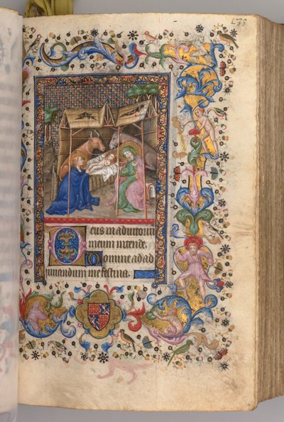 纳瓦拉国王（1361-1425）贵族查尔斯（Charles the Noble）的时间：耶稣降生67r，c。 1405。 作者 布鲁塞尔缩写和助理的硕士
