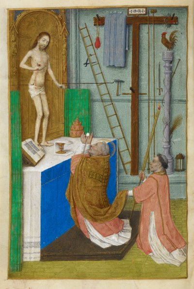 圣额我略弥撒。 作者 Master of the Dresden Prayer Books