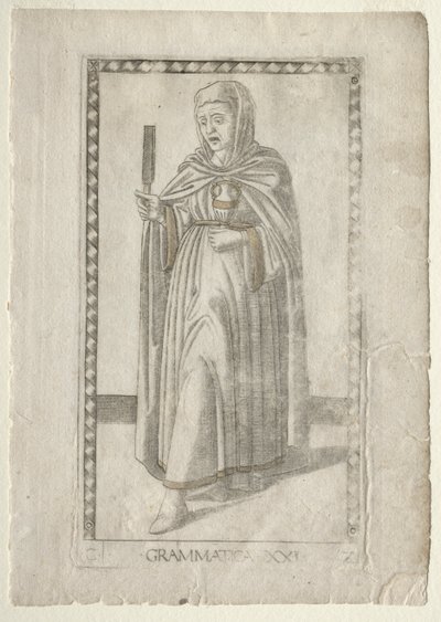 Tarocchi的语法，系列C：1467年以前的人文艺术，第21号。 作者 E系列塔罗基大师