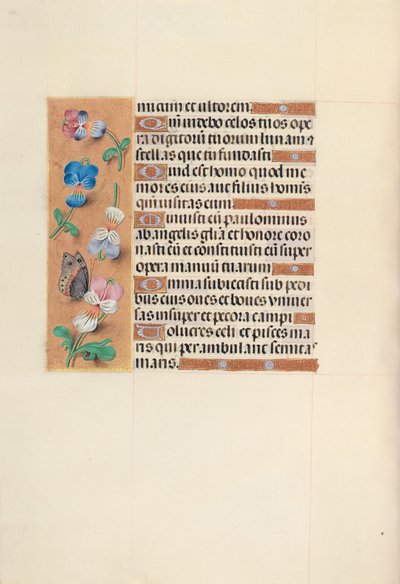 西班牙天主教女王伊莎贝拉的小时：  Fol.100v 作者 马克西米利安第一本祈祷书的硕士