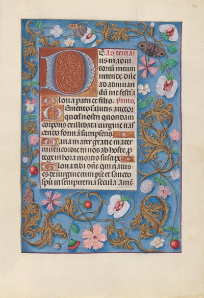 西班牙天主教女王伊莎贝拉的小时：  Fol.132r 作者 马克西米利安第一本祈祷书的硕士