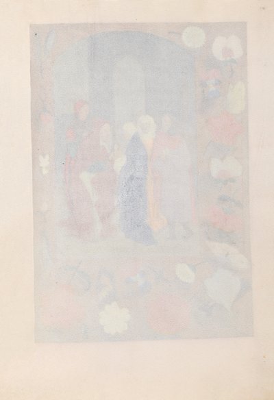 西班牙天主教皇后伊莎贝拉女王的时间： 141r，c。 1500。 作者 马克西米利安第一本祈祷书的硕士