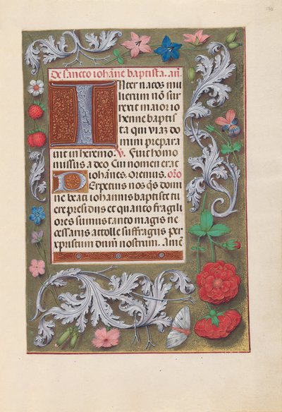 西班牙天主教女王伊莎贝拉的小时：  Fol.170r 作者 马克西米利安第一本祈祷书的硕士