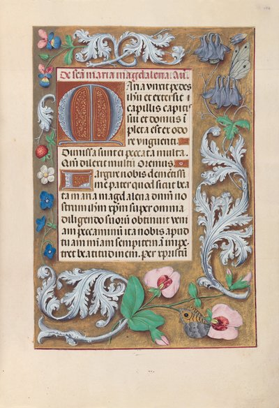 西班牙天主教女王伊莎贝拉的小时：  Fol.194r 作者 马克西米利安第一本祈祷书的硕士