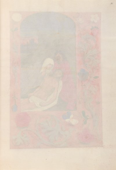 西班牙天主教皇后伊莎贝拉女王的时间： 261r，c。 1500。 作者 马克西米利安第一本祈祷书的硕士