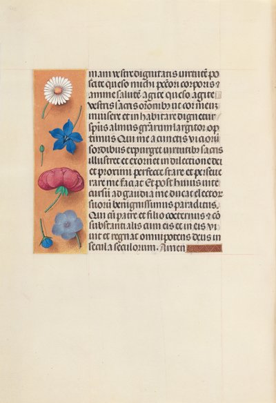 西班牙天主教皇后伊莎贝拉女王的时间： 263v，圣格雷戈里（Mass of St. Gregory），c。 1500。 作者 马克西米利安第一本祈祷书的硕士