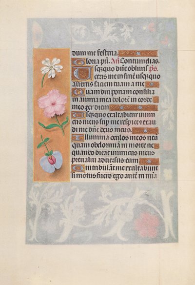 西班牙天主教女王伊莎贝拉的小时：  Fol.57v 作者 马克西米利安第一本祈祷书的硕士