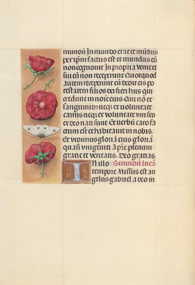 西班牙天主教女王伊莎贝拉的小时：  Fol.93v 作者 马克西米利安第一本祈祷书的硕士
