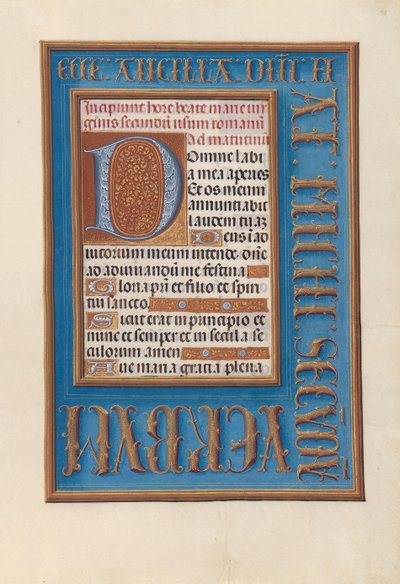 西班牙女王天主教伊莎贝拉女王的营业时间：Fol，98r，c。 1500。 作者 马克西米利安第一本祈祷书的硕士