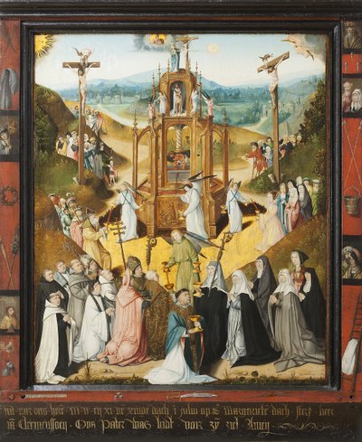 La fontaine de vie, epitaphe pour frere Clemenssoen - 生命之泉。克莱门索恩神父的墓志铭--布拉格生命之泉的主人（活跃于1475至1525年间）。木板上的油彩 作者 生命之源大师