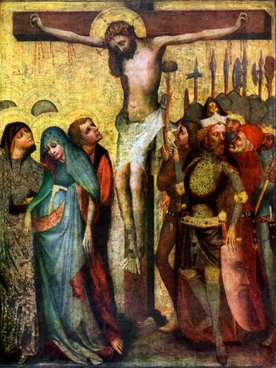 耶稣受难，1400年之前，1955年 作者 Master of the Trebon Altarpiece