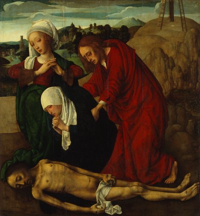 哀悼死去的基督》，约 1490 年（木板油画） 作者 处女座处女大师