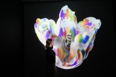 2023年，伦敦邱园马特-科利肖的 "Petrichor "展览上的《Heterosis》（照片） 作者 马特·科利肖