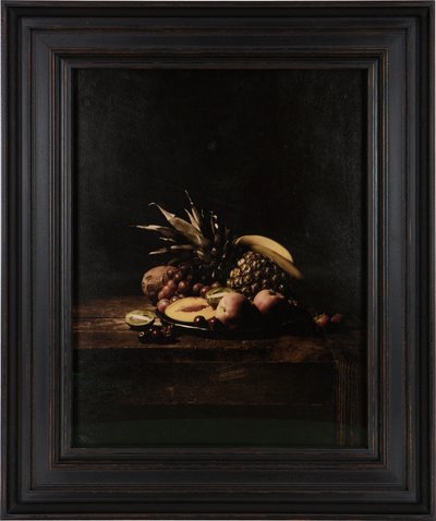 死囚牢里的最后一餐》，维尔玛-巴菲尔德，2012 年（羊皮纸上的数码转印版画） 作者 马特·科利肖