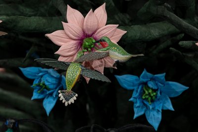 离心灵魂》，2016 年（亚克力、铝、钢、LED 灯、电机、电子电路、树脂和涂料） 作者 马特·科利肖