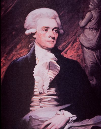 托马斯·杰斐逊 (Thomas Jefferson) 担任美国驻法国大使 作者 马瑟·布朗