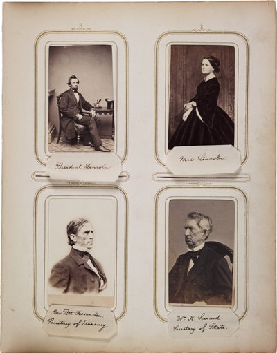 200张卡片的相册，大部分来自Brady，c.1865（sepia photo） 作者 马修·布雷迪