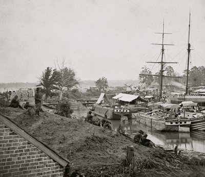 白宫登陆Pamunkey，1862年 作者 马修·布雷迪