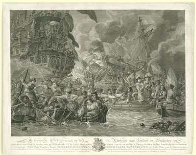 荷兰突袭麦德韦河和夺取皇家查尔斯号，1667 年 作者 德克·朗根戴克