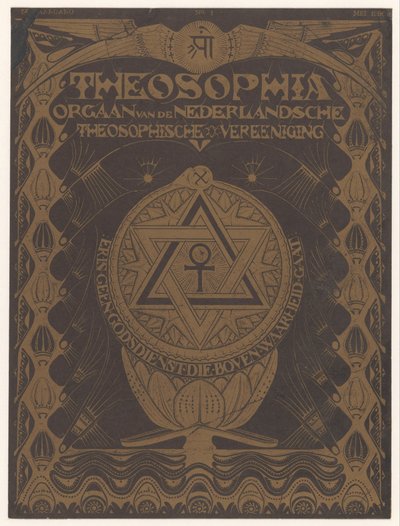 Omslag tijdschrift Theosophia 作者 Mathieu Lauweriks