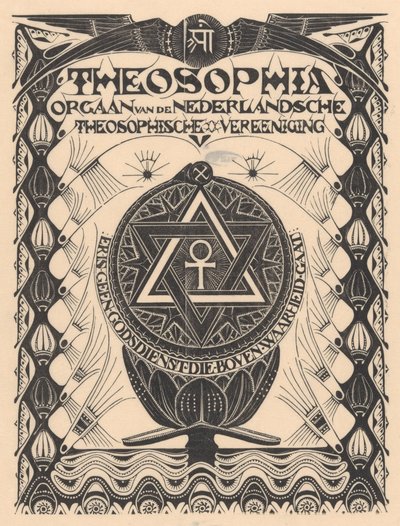 封面杂志《Theosophia 作者 Mathieu Lauweriks