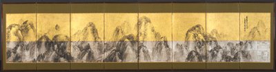 七十二峰映衬在蓝天下，1785年。 作者 松村刚俊