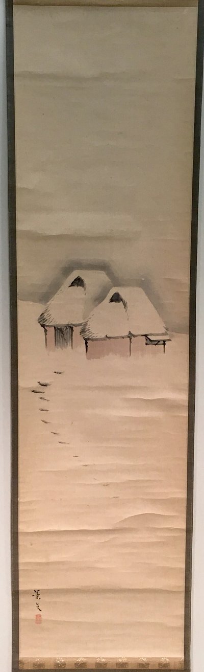 雪中的两座小屋 作者 松村庆文