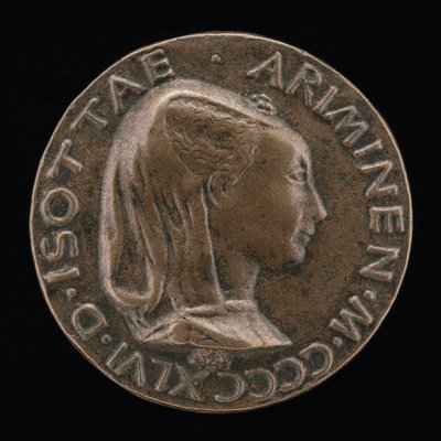 伊索塔-德利-阿蒂，1432-1433-1474，1446年的女主人，1453年后成为西吉斯蒙多-马拉特斯塔的妻子[顺位 作者 马蒂奥·迪·安德里亚·德·帕斯蒂