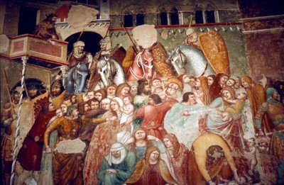 屠杀无辜者》，圣阿戈斯蒂诺教堂壁画，锡耶纳，1482年 作者 Matteo di Giovanni