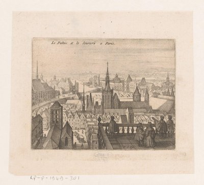 巴黎风景
Le Pallais et le lourure a Paris（作品标题）
七幅法国风景和城市景观（系列标题） 作者 马修梅里安（一）
