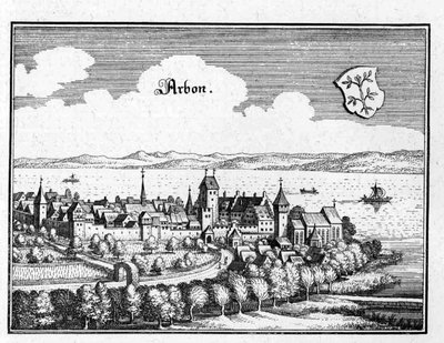 Arbon - 摘自 Topographia Sueviae (Schwaben) 作者 马特乌斯·梅里安