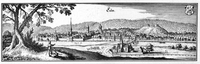 Calw.jpg - 摘自 Topographia Sueviae (Schwaben) 作者 马特乌斯·梅里安
