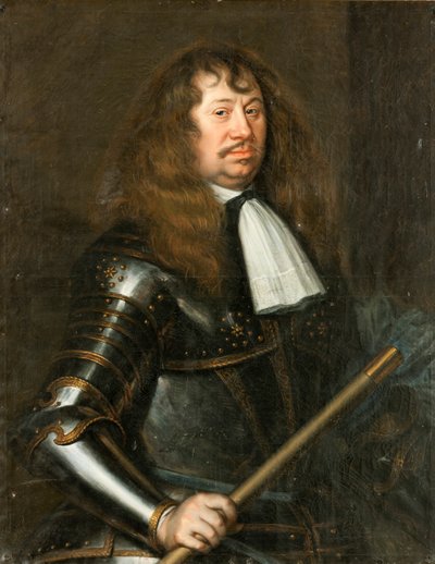卡尔·古斯塔夫·弗兰格尔（Carl Gustav Wrangel）肖像（1613-1676），萨尔米斯伯爵（Count Salmis），1662年。 作者 马修·梅里安（Matthaeus Merian）