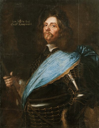 汉斯·克里斯托夫·冯·柯尼格斯马克伯爵的肖像1600-1663年，1651年。 作者 马修·梅里安（Matthaeus Merian）