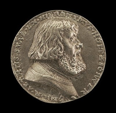 Hieronymus Holzschuher，1469-1529，纽伦堡牧民[正面]，1529。 作者 马特斯·杰贝尔