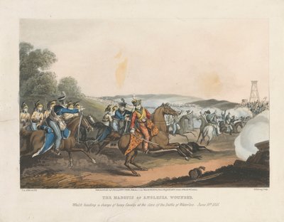 1815 年 6 月 18 日滑铁卢战役结束时，安格尔西侯爵在率领重骑兵冲锋时受伤 作者 马修·杜伯格