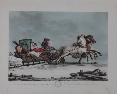 1810年代冬季俄罗斯旅行马车 作者 马修·杜伯格