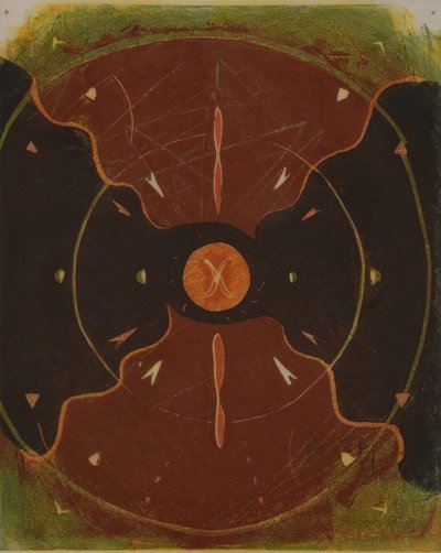 曼陀罗 1，2013 年（线刻画） 作者 马修·希尔顿